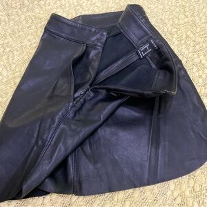 Elegant Black not leather Skirt